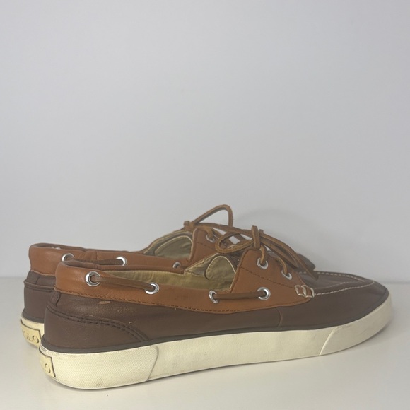 Polo Ralph Lauren Brown and Tan Boat Shoes - Picture 4 of 8